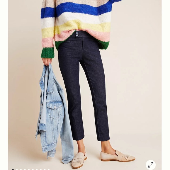 Anthropologie Essential Slim ankle trim trouser excellent condition size 8 - Picture 16 of 16